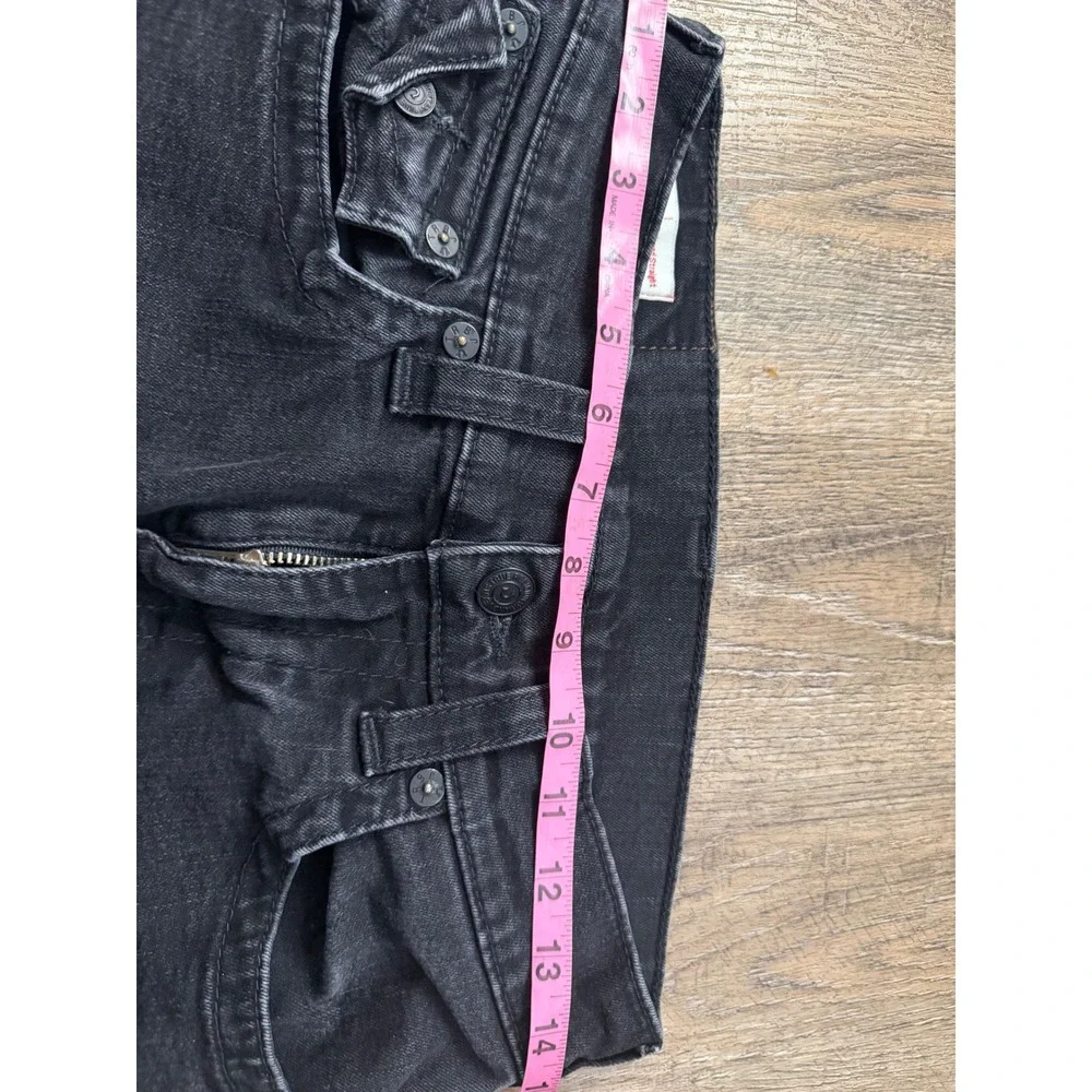 True Religion Ricky Relaxed Straight Jeans Black Washed Denim Size 29 Mens